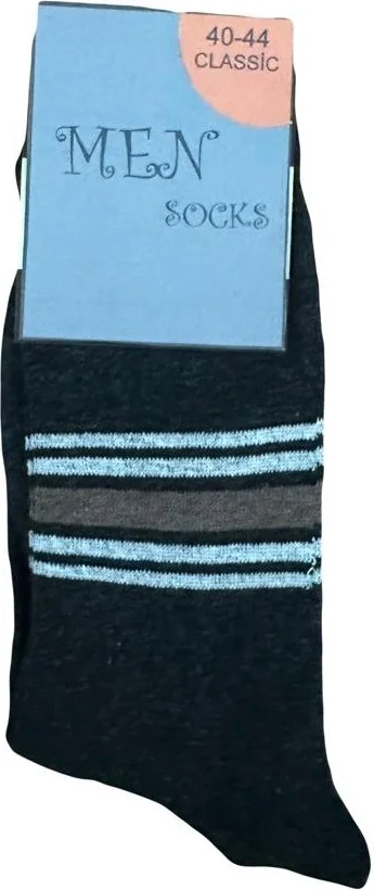 KYC Male Socket Plain and Patterned Mixed Socks 6 Piece Pack