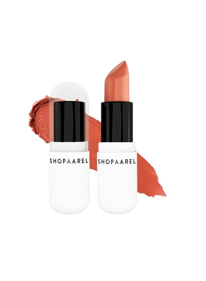 شوبارل أحمر الشفاه "فيلفيت فيوجن مات" (Velvet Fusion Matte) من Shopaarel – ترطيب يدوم طويلاً ولمسة نهائية مخملية ناعمة – درجة Hot02 - Image 1