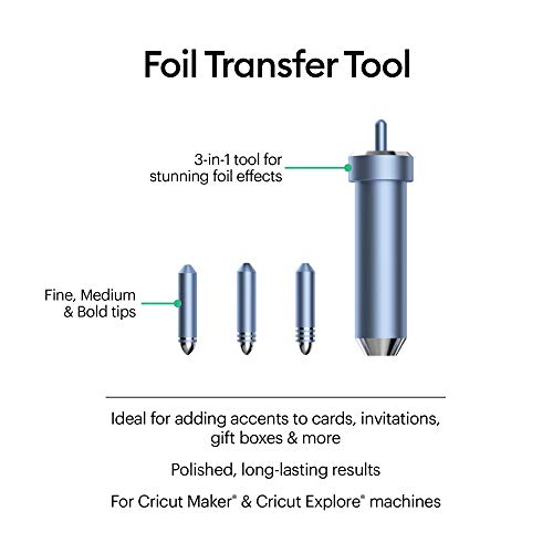 Cricut Foil Transfer Kit, 3 Tips-fine, Medium & Bold, Explore Maker Machines - Image 3