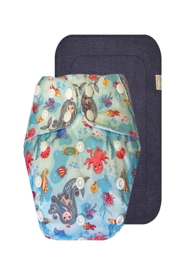 Dumbledo Premium Cloth Diaper with Black Insert (Pack of 1) | Snug Fit | Leakproof | Travel Friendly | Designed by Moms | 3 Months - 3 Years | Unisex Baby - Image 1