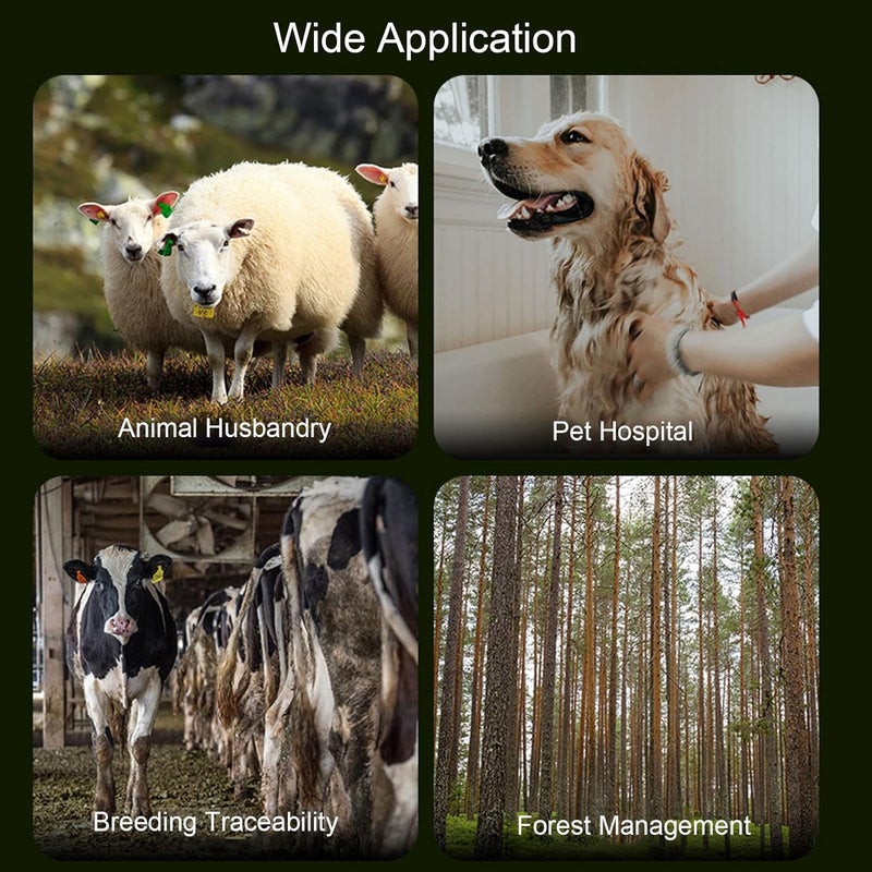 Luocute Multifunction BT Microchip Scanner, Pet Microchip Reader with Latest Operating System, 500 Records Data History Locally Available or Upload to PC Cell Phone PAD - Image 2