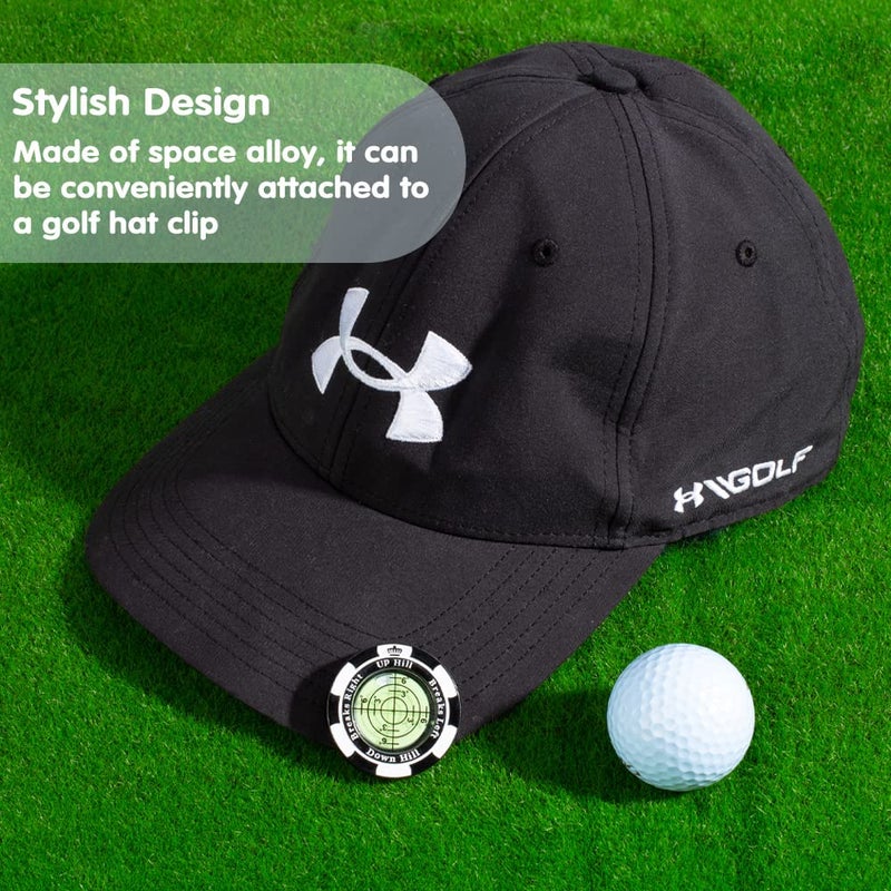 Prodigora SlopeMaster ProGreen Reader - Golf Ball Marker with High Precision Green Reading Aid Golf Accessories for Men Women(Black) - Image 3