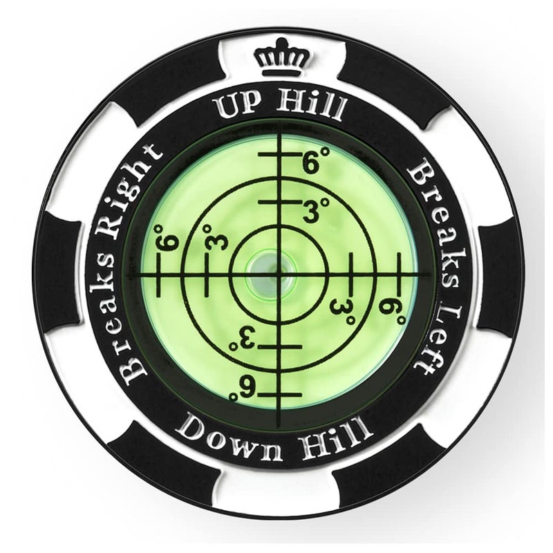 Prodigora SlopeMaster ProGreen Reader - Golf Ball Marker with High Precision Green Reading Aid Golf Accessories for Men Women(Black) - Image 1
