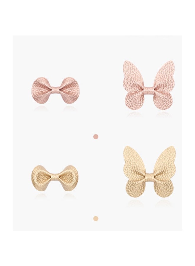 4 Pcs  Butterfly Hair Bows with Alligator Clips - Colorful and Safe Hair Accessories for Baby Girls, Toddlers, and Kids - Image 5