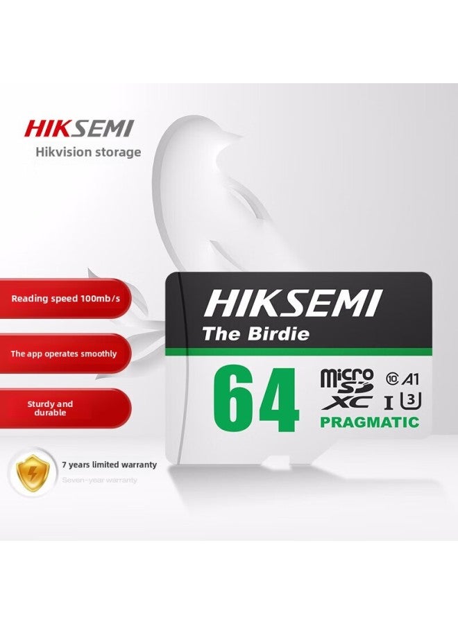 Hikang Storage (HIKSEMI)64GB TF(MicroSD) Memory Card U3 C10 A1 4K Video-Color:Phoenix Series Flash Red Card-Capacity:256GB