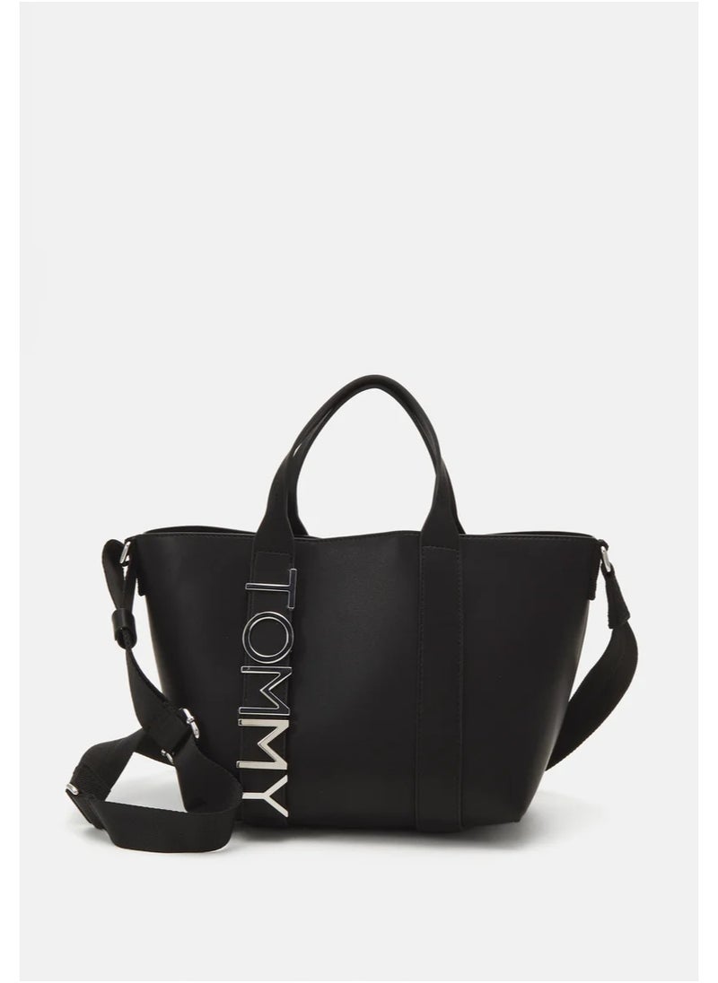 Tommy Hilfiger Plus Tommy Hilfiger Plus CITY BOLD MINI TOTE - Handbag - black  - Image 1