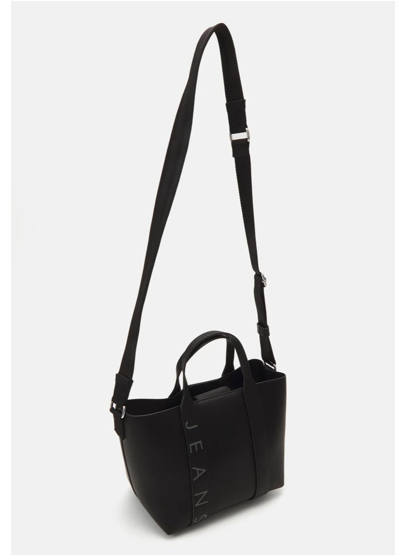 Tommy Hilfiger Plus Tommy Hilfiger Plus CITY BOLD MINI TOTE - Handbag - black  - Image 2