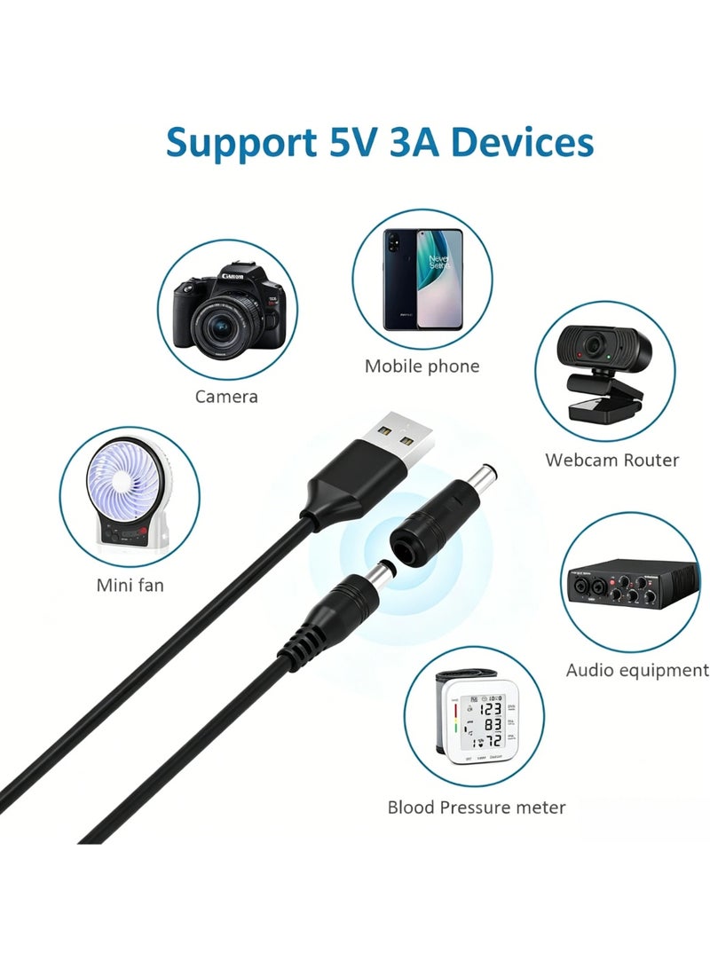 Stars Market 13 in 1 USB to DC 5V Universal DC Power Cable, USB to DC Charging Cord with 13pcs Adapter Plugs for Webcam Router, Power Bank, Toy, Recorder, Bluetooth Speaker, Scanner, DVR, Hard Disk Box, USB-HUB etc. - Image 3