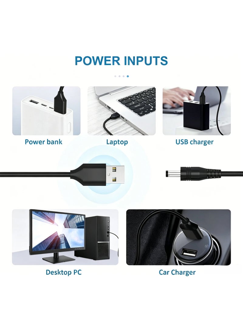 Stars Market 13 in 1 USB to DC 5V Universal DC Power Cable, USB to DC Charging Cord with 13pcs Adapter Plugs for Webcam Router, Power Bank, Toy, Recorder, Bluetooth Speaker, Scanner, DVR, Hard Disk Box, USB-HUB etc. - Image 2