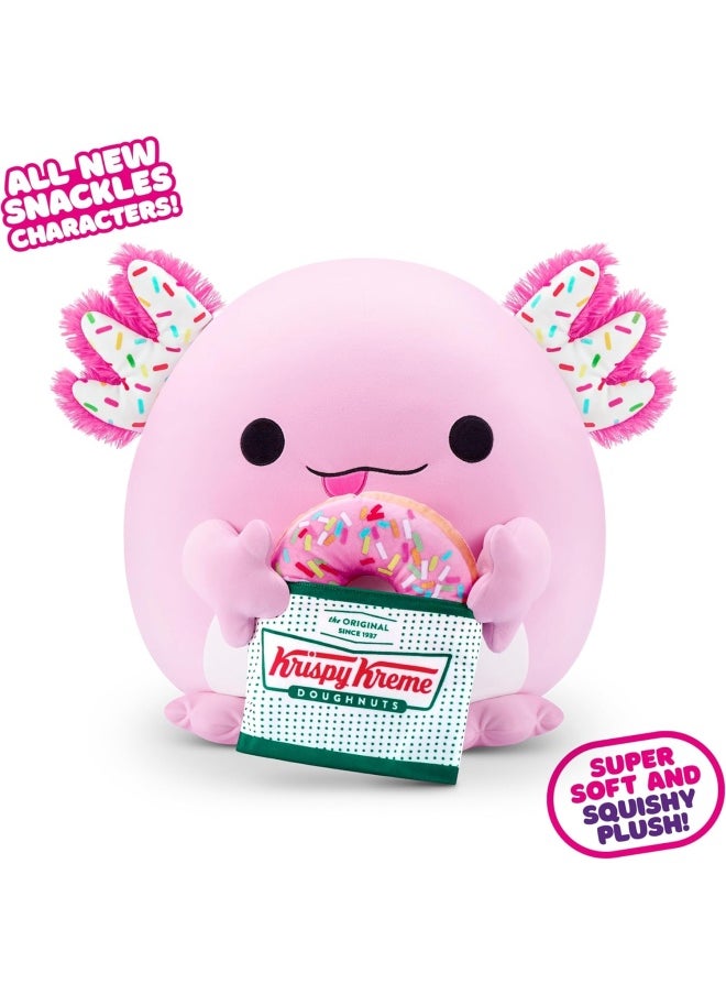 SNACKLES - Snackles Series 2 Abbie the Axolotl with Krispy Kreme Plush (40.64 cm) - Image 1