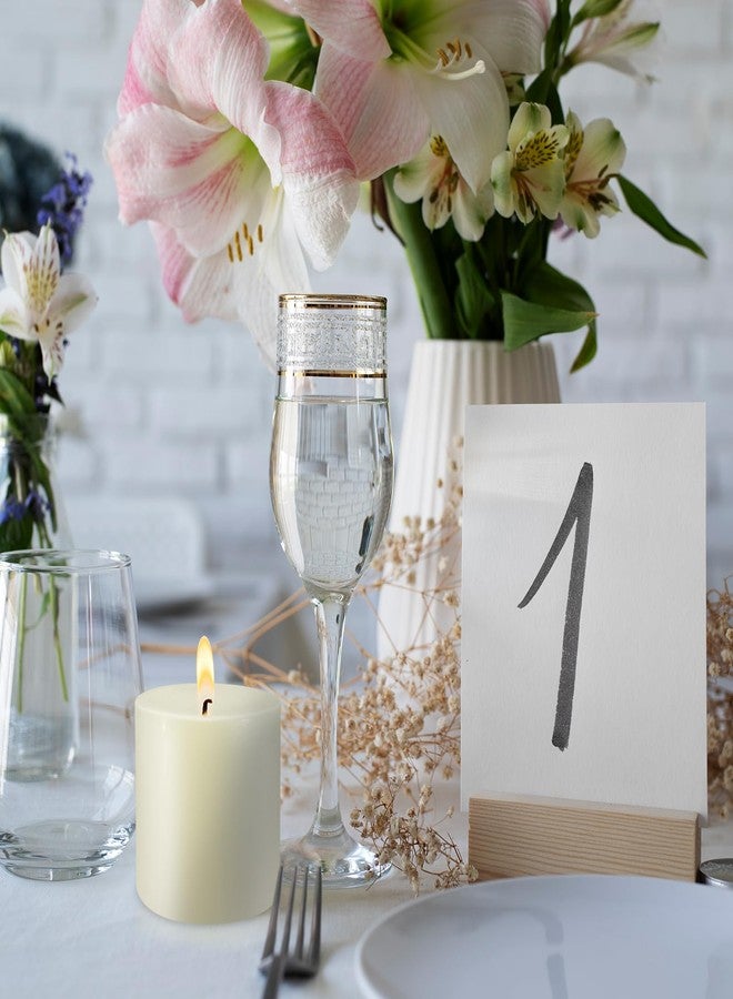 BINYUAN 3" x 3" Hand-Poured Unscented Ivory Candle, Dripless Pillar Candle Set of 3, Long Clean Burning, Approx 40 Hours Burn Time, Rustic Country Style, Christmas, Wedding, Dinner and Home Decor - Image 5