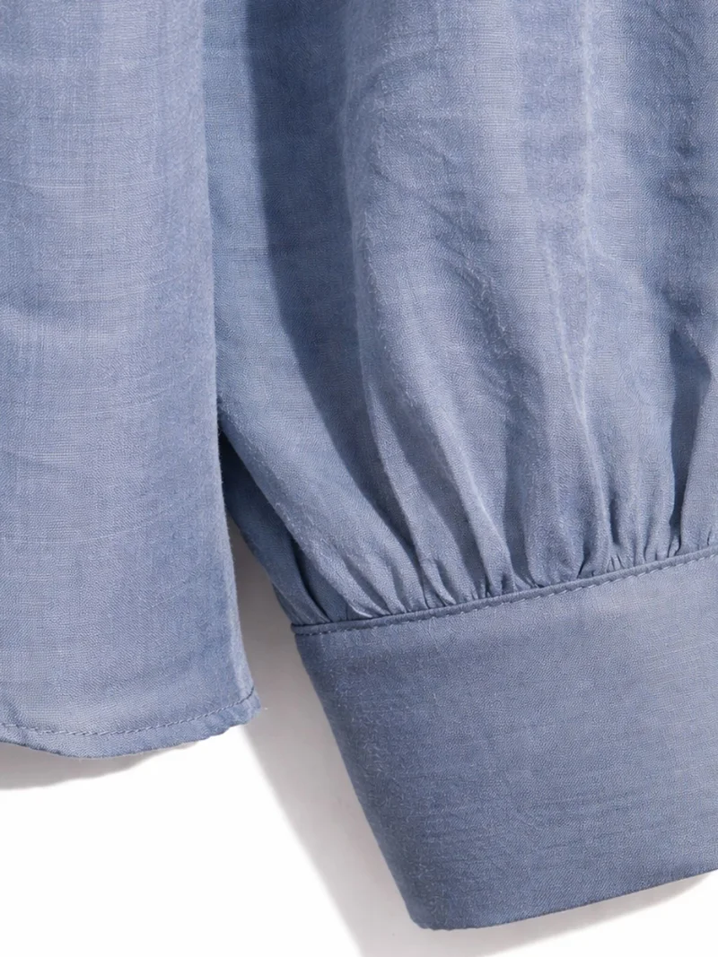 ميكسراي MIXRAY V-Neck Tie Detail Blouse