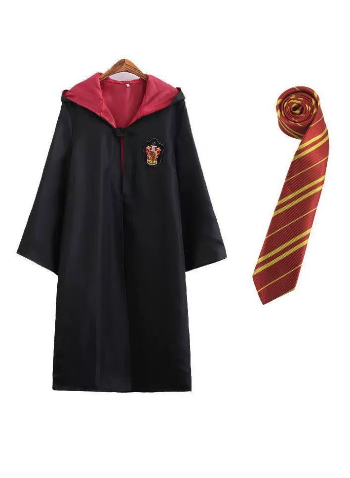Harry Potter 8-Piece Harry Potter Gryffindor Wizard Cosplay Costume Set for Kids, Teens & Adults - Harry Potter Hogwarts Robe with Hat, Tie, Scarf, Glasses, Wand, Shirt & Pants, Full Halloween Role Play Outfit - Image 2