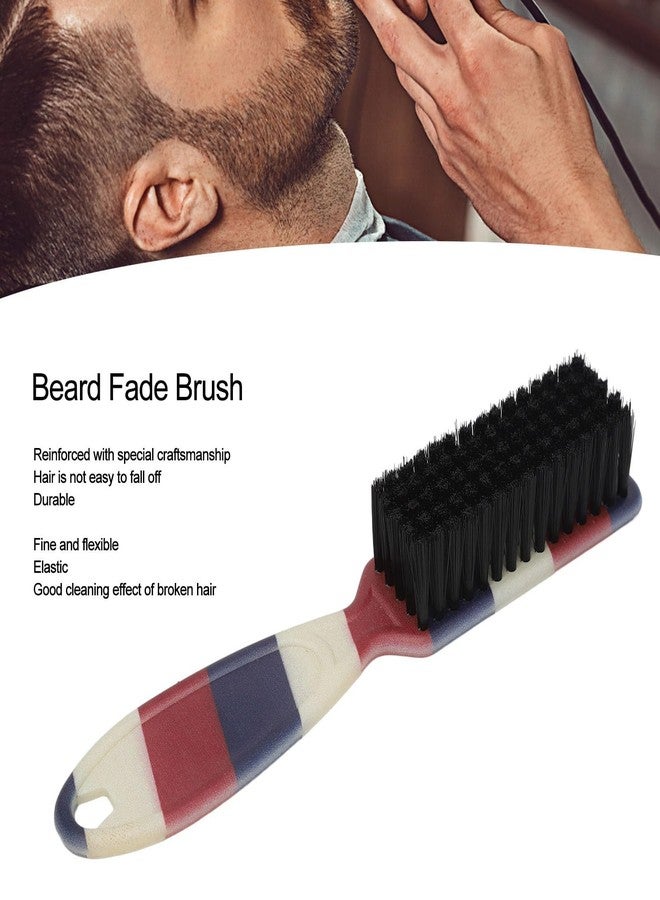 Kadimendium Soft Barber Fade Brush, 3pcs Beard Fade Brush Striped Pattern for Salon - Image 2