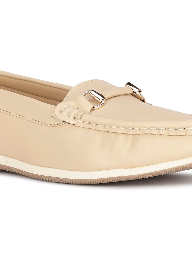 Bata Women's Slip-on Loafer - Beige (8 UK) (5518145) - Image 5