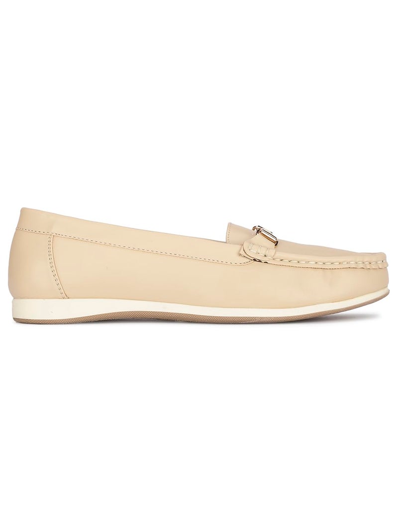 Bata Women's Slip-on Loafer - Beige (8 UK) (5518145) - Image 2
