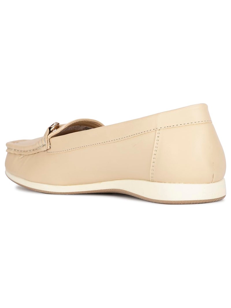 Bata Women's Slip-on Loafer - Beige (8 UK) (5518145) - Image 3