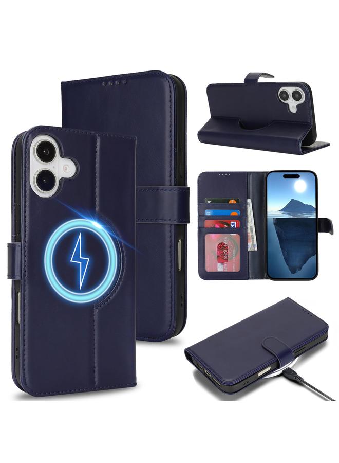 S-TOP Case For iPhone 15 Genuine Leather Card Wallet MagSafe Phone Case - Image 5