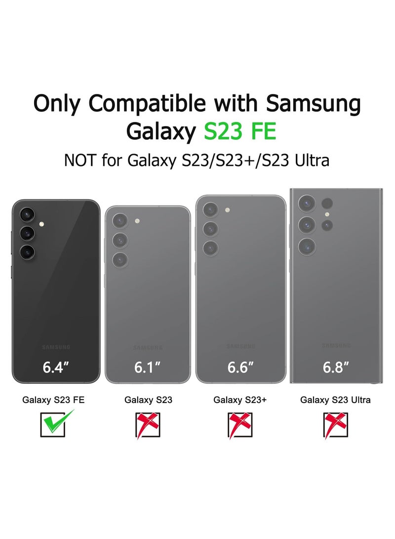 BORTONY Samsung Galaxy S23 FE Case Cover Flexible Soft Silicone Slim Fit Case for Galaxy S23 FE Anti Scratch with Inside Microfiber Lining Shockproof Protective Phone Case for Galaxy S23 FE Case 6.4 inch  - Image 2