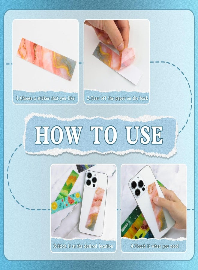Bsenhe 120PCS Calming Strips Sensory Stickers Anxiety Relief Items Textured Stickers Classroom Fidgets Teen Adult Relieve Stress Mental Health Strips (Combination) - Image 3