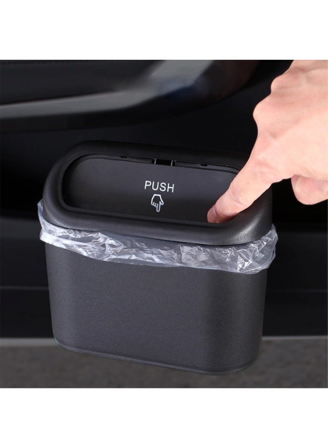 Car Trash Can, Universal Portable Car Trash Can with Lid, Hanging Trash Can for Storage and Organization, Easy to Open Multi-Use (Multicolor) - Image 1