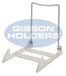 Gibson Holders Large 3PL Display Stand Clear Base/White Wire, Pack of 2 - Image 2
