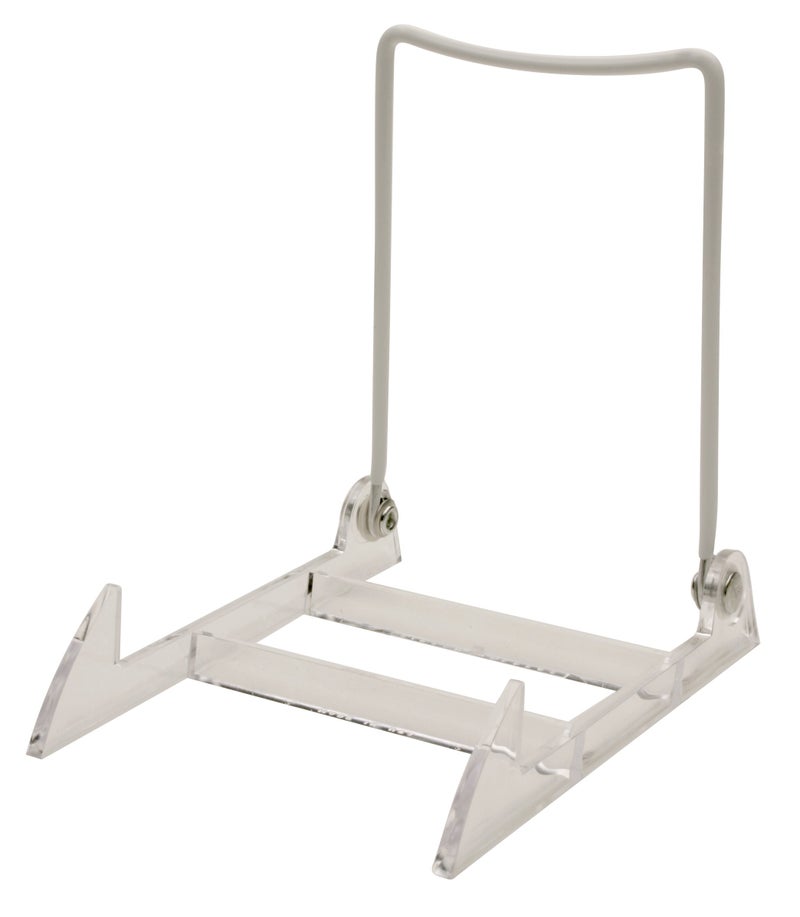 Gibson Holders Large 3PL Display Stand Clear Base/White Wire, Pack of 2 - Image 4
