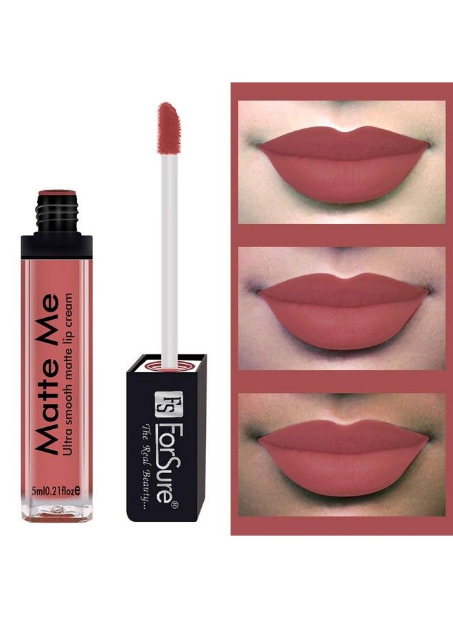 FORSURE Matte Me Liquid Lipstick Non Transferable Combo (Rich Pink Royal Maroon Magenta Nude Pack Of 4) - Image 5