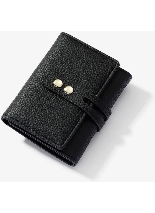 Septwolves Gold Detailed Women's Card Holder and Wallet