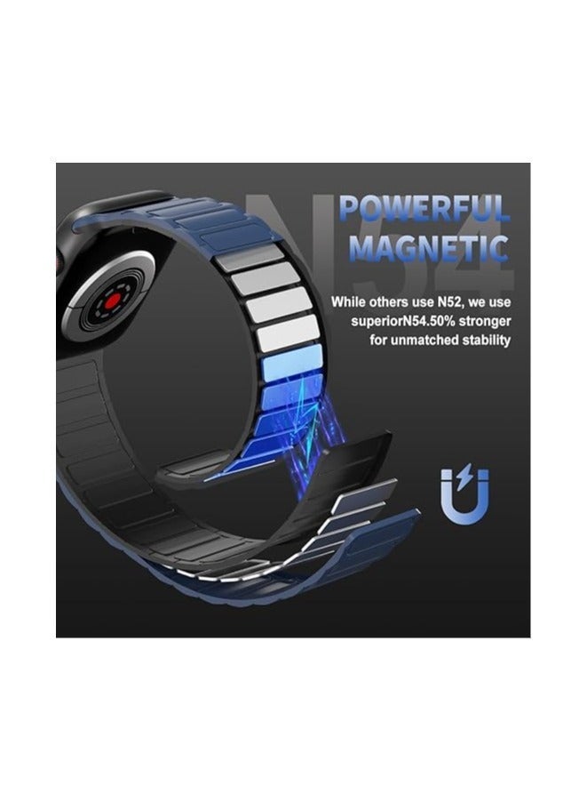 HablTech Magnetic Watch Staps Compatible with Apple Watch Band 38mm 40mm 41mm 42mm Silicone Replacement Wristband Strong Magnetic Attraction iWatch Series11/10/9/8/7/6/5/4/SE/SE1/SE2 - Image 2