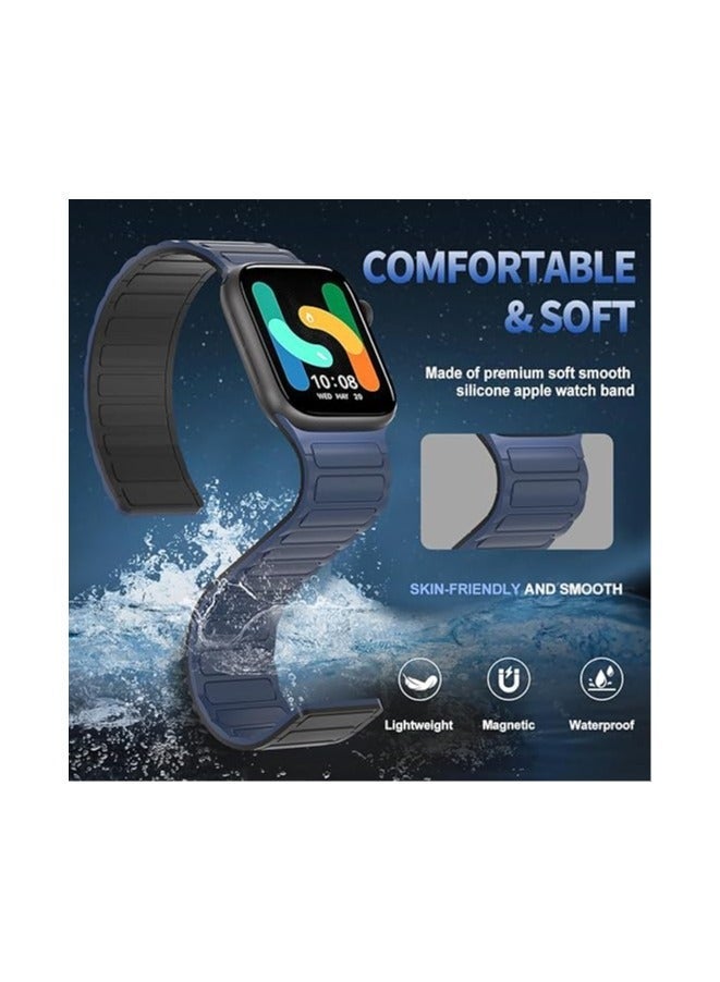 HablTech Magnetic Watch Staps Compatible with Apple Watch Band 38mm 40mm 41mm 42mm Silicone Replacement Wristband Strong Magnetic Attraction iWatch Series11/10/9/8/7/6/5/4/SE/SE1/SE2 - Image 3