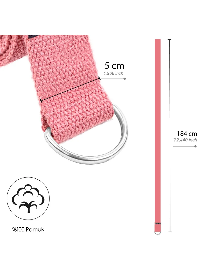 Rebuwo Natural 100% Cotton Yoga Belt 184 cm