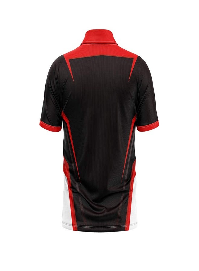 TRIUMPH Cricket Jesery for Men Cricket Tournament Shirt | New Pattern Polo Neck Cricket Supporter T-Shirt for Boy Cricket Team Sports Club Jersey Clothes Size L - Image 2