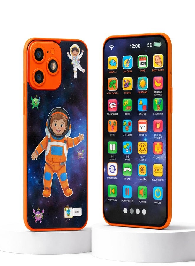 Wishkey Edu Phone for Kids 2.0 Space Theme 28 Functions 84 Features Rechargeable Educational Learning Mobile Toy with Multi-Language 10 Indian Languages Toddler Learning Phone for Boys Girls Age 2+ - Image 1