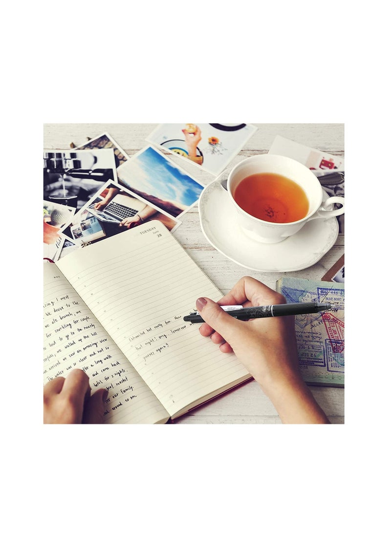 PILOT 6-Piece Frixion Clicker Erasable Ball Pen 0.5mm Tip Light Blue Ink - Image 3