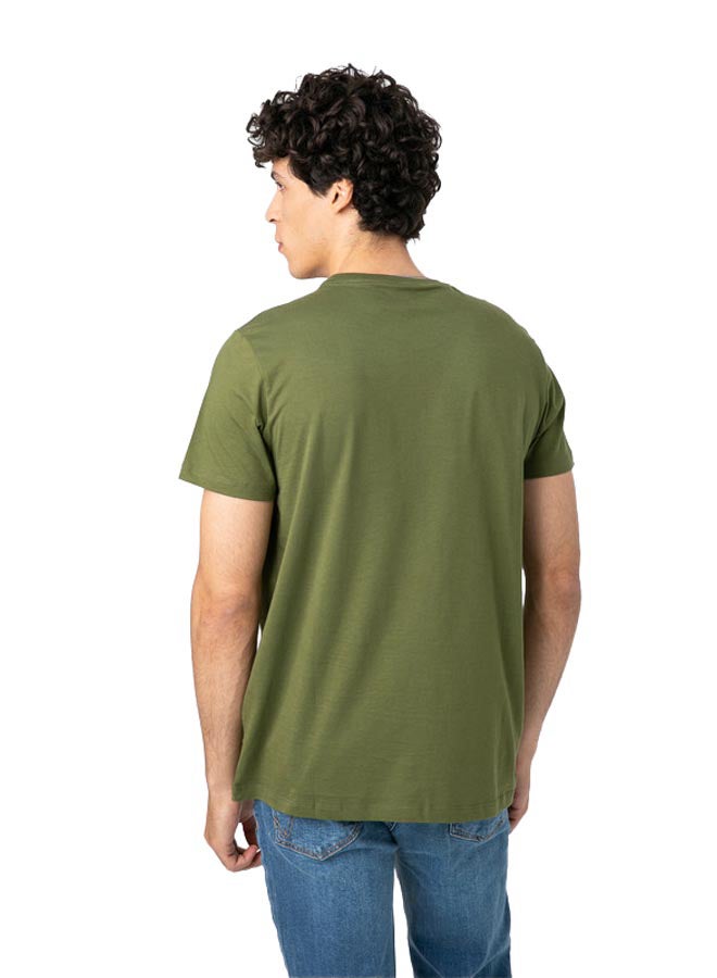 Marco Bergamo Round Neck T-Shirt With Logo  - Image 5