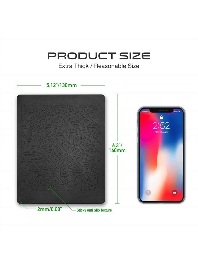 JIMISHA Anti Slip Pad Magic Sticky Gripping Pad Sticky Gel Pad Multifunctional Fixate Gel Pads Non-Slip Mounting Pad Cell Pad, 6.3 x 5.1 inch (4 Pack)  - Image 3