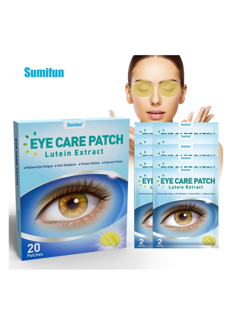 سوميفون لصقات العيون بالتوت الأزرق، تخفف من عدم الراحة في العيون الجافة، وتعمل على تقليل تعب العيون، والرؤية الضبابية، 20 قطعة - Image 1