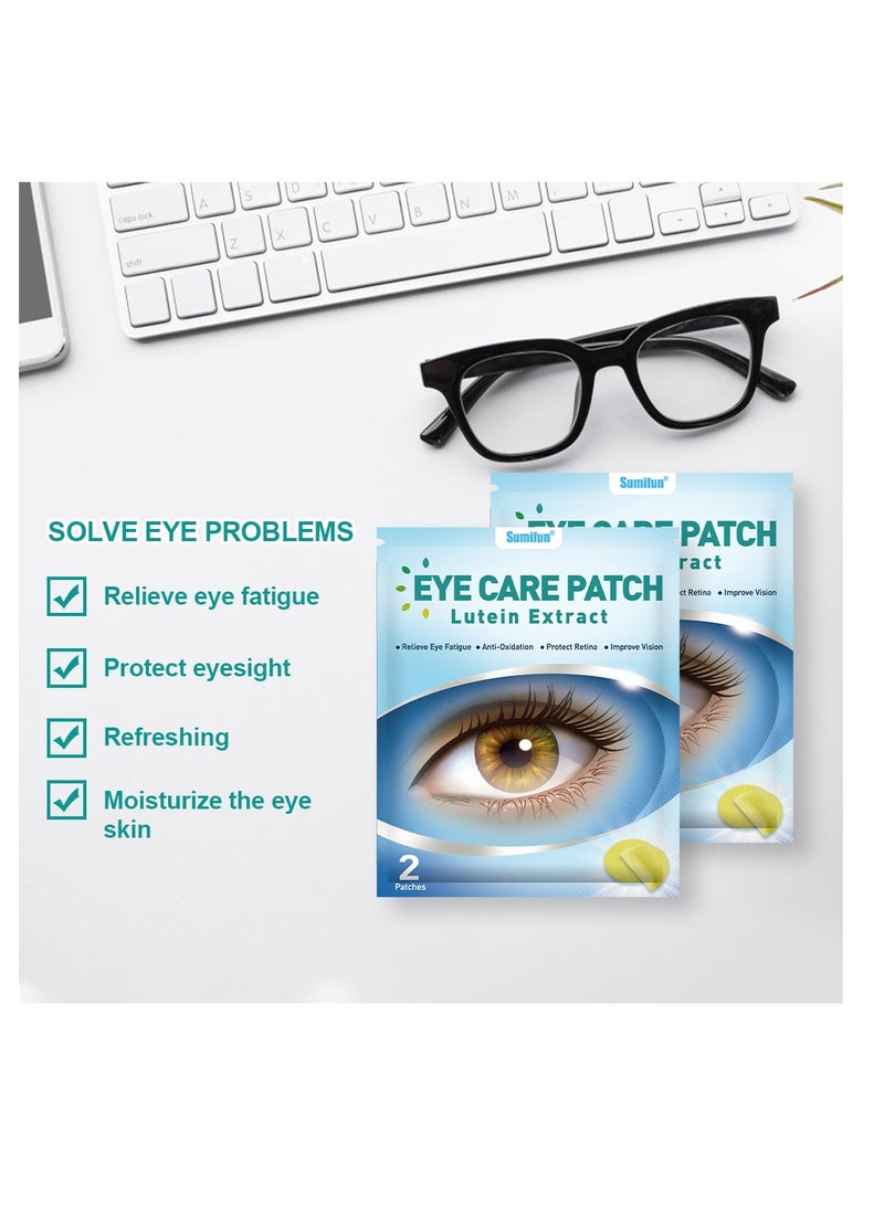 سوميفون لصقات العيون بالتوت الأزرق، تخفف من عدم الراحة في العيون الجافة، وتعمل على تقليل تعب العيون، والرؤية الضبابية، 20 قطعة - Image 2