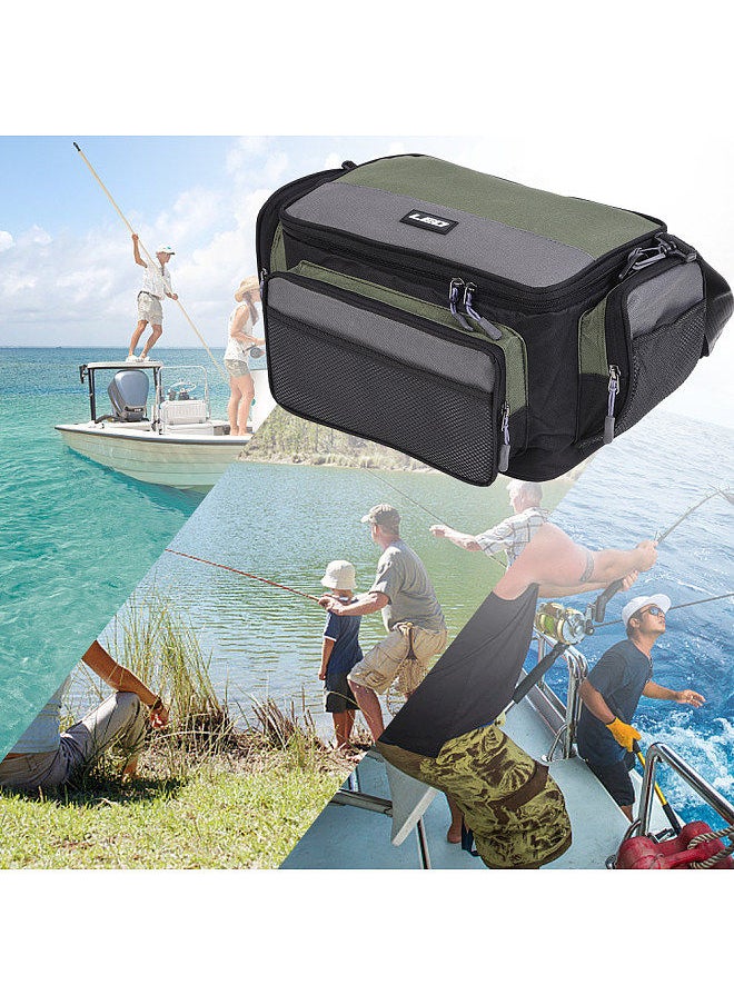 LEO Fishing Bag Multifunctional Outdoor Fishing Tackle Bag Pack Fishing Reel Lure Storage Shoulder Bag  - Image 3