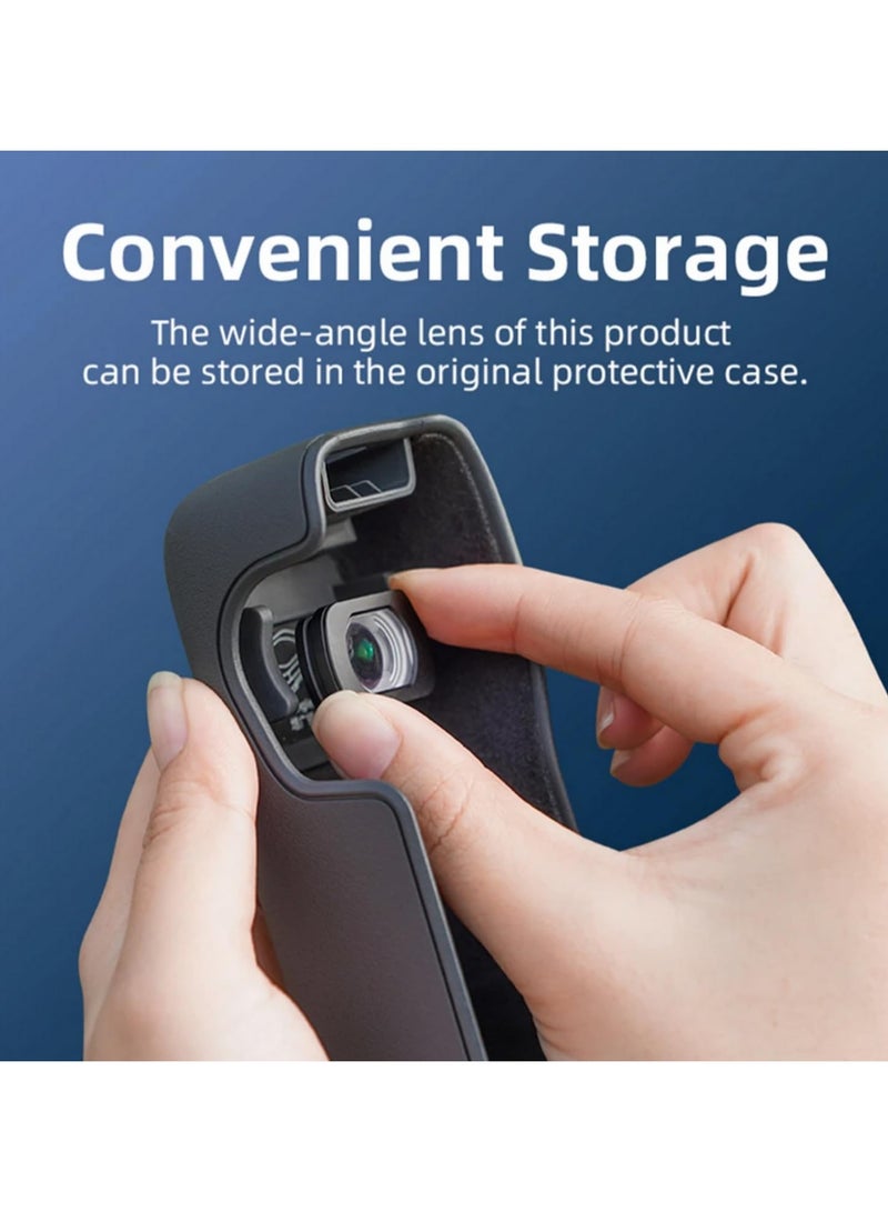اليشمك مفهوم عدسة زاوية واسعة متوافقة مع جيب أوسمو DJI 3 - اتصال المغناطيسي / متعدد الطبقات المغلفة / الزجاج البصري - Image 4