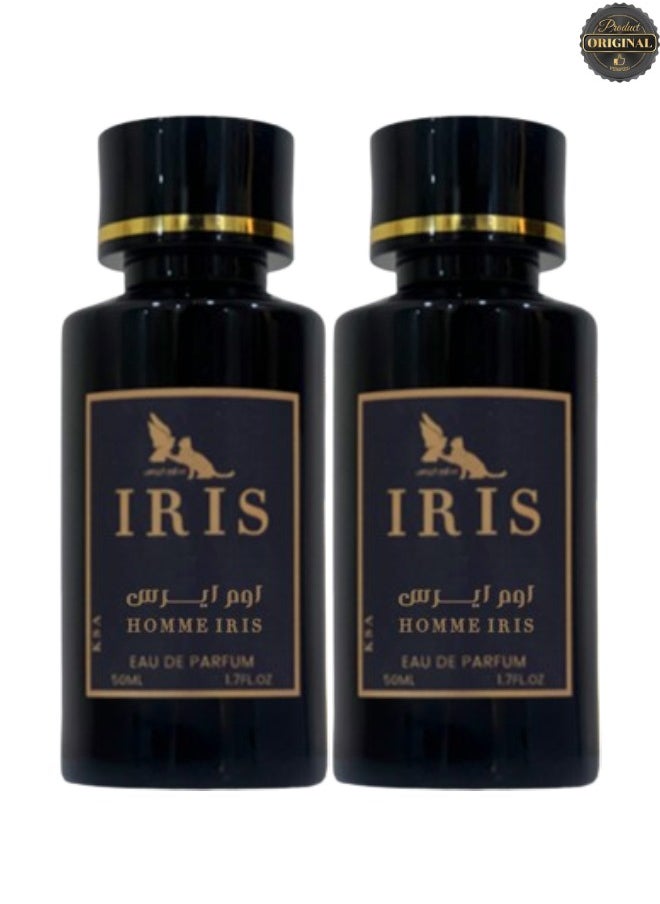 IRIS - 2 Pieces Homme Iris Perfume 50ML - Image 1