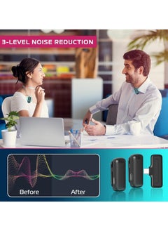 Mi techo Mi Techo Wireless Lavalier Microphone for USB C Phone 2 in 1 Plug and Play Mic with Charging Case include lightening connector  - Image 3