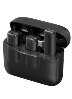 Mi techo Mi Techo Wireless Lavalier Microphone for USB C Phone 2 in 1 Plug and Play Mic with Charging Case include lightening connector  - Image 1