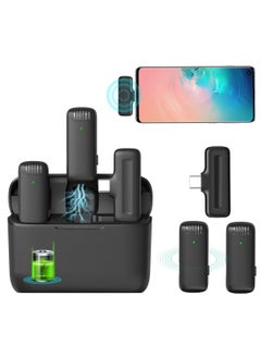 Mi techo Mi Techo Wireless Lavalier Microphone for USB C Phone 2 in 1 Plug and Play Mic with Charging Case include lightening connector  - Image 2