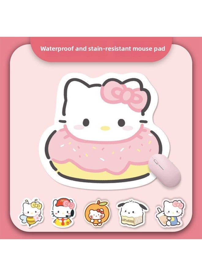 Cartoon Special-Shaped Mouse Pad Quick-Drying Small Size Girl's Cute Non-Slip Wear-Resistant Soft Pad Office Thickened Computer Book Desk Pad-pattern:KT 11  - Image 2