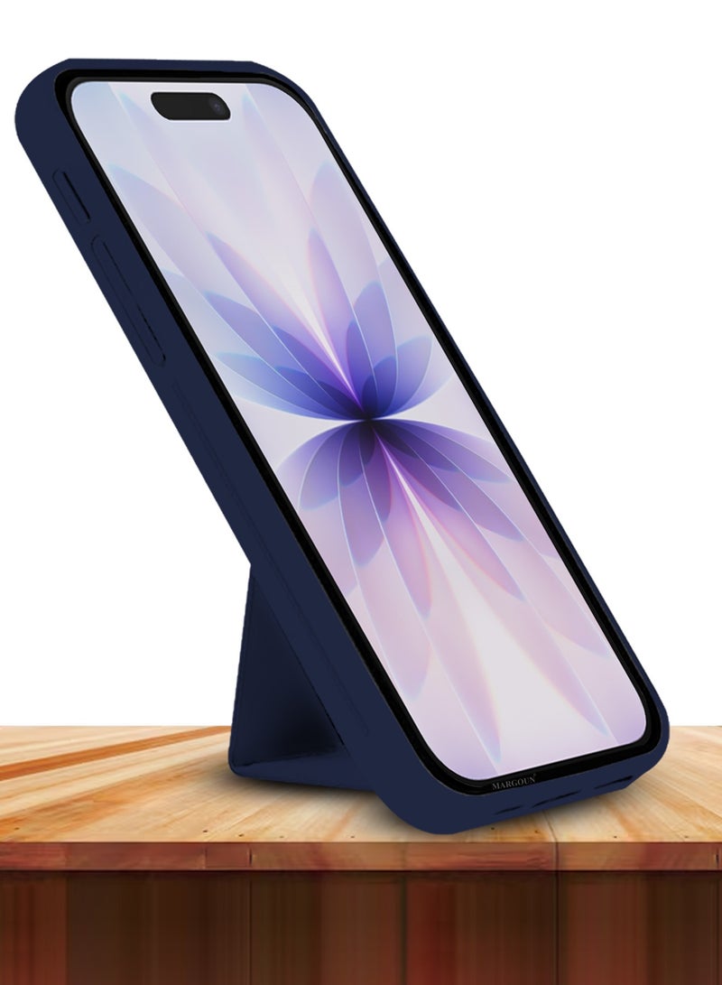 Premium PU Leather Case for iPhone 17 with Stand Function Shockproof and Anti Scratch Finger Grip - Image 5