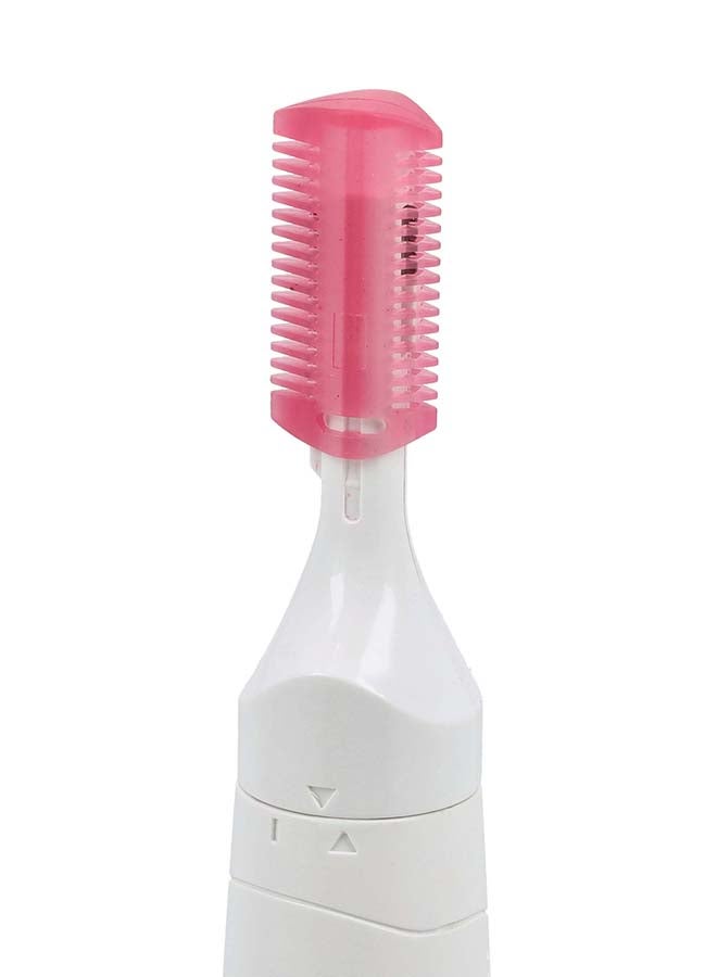 GEEPAS 4-in-1 Rechargeable Ladies Grooming Set, GLS86058 USB Cable Lip Hair Rotary Shaver, Hair Trimmer, Micro Shaver, Eyebrow Shaping Stainless Steel Blade Guide Comb White - Image 4