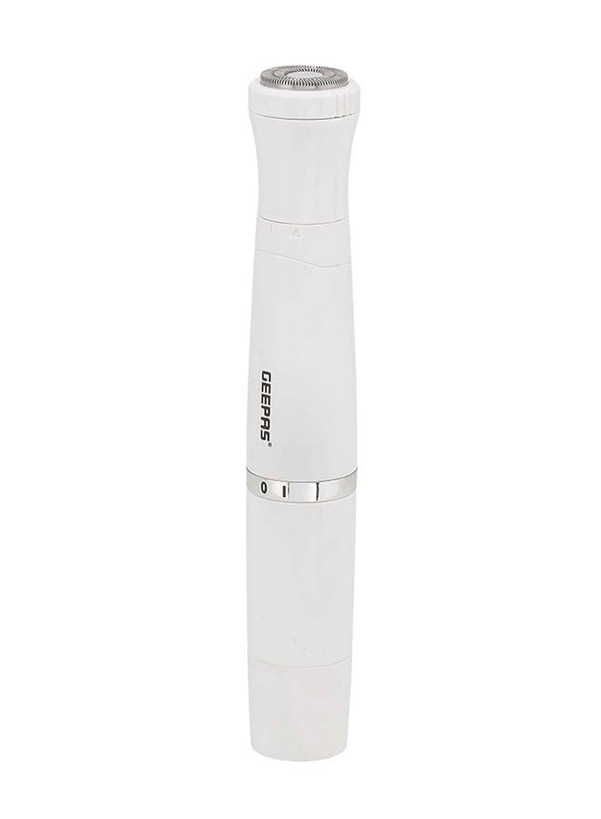 GEEPAS 4-in-1 Rechargeable Ladies Grooming Set, GLS86058 USB Cable Lip Hair Rotary Shaver, Hair Trimmer, Micro Shaver, Eyebrow Shaping Stainless Steel Blade Guide Comb White - Image 3