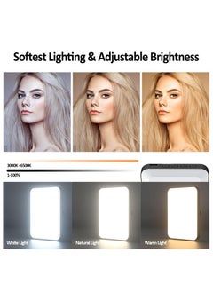 URBBKING Photography Light Clip on Phone Laptop,Video Light,Portable LED Camera Fill Light Panel,Pocket LED Phone Light,Dimmable 3 Lighting Effects,Rechargeable LED Lighting for Video Conference,TikTok,Youtube  - Image 4